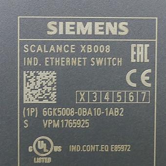 SCALANCE XB008 unmanaged Industrial Ethernet Switch 