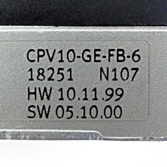 Elektrik Anschaltung CPV10-GE-FB-6 