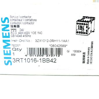 Schütz 3RT1016-1BB42 