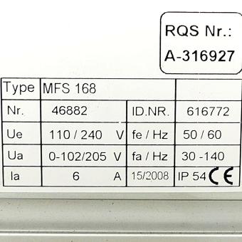 Frequency converter MFS 168 
