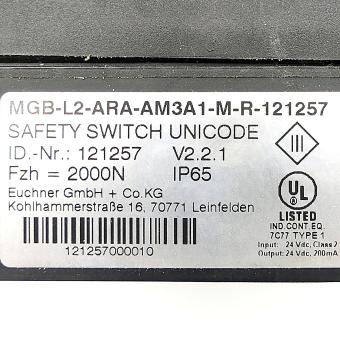 Zuhaltemodul MGB-L2-ARA-AM3A1-M-R-121257 