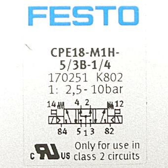 solenoid valve CPE18-M1H-5/3B-1/4 