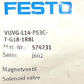 solenoid valve VUVG-L14-P53C-T-G18-1R8L 