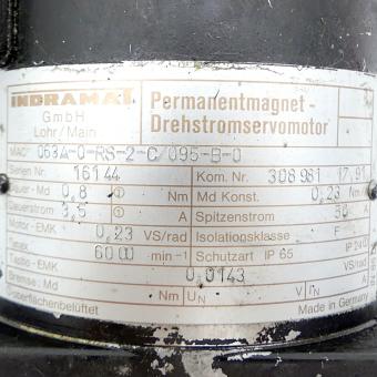 Permanentmagnet Drehstromservomotor 063A-0-RS-2-C/095-B-0 