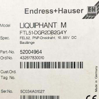 Limit switch Liquiphant M 