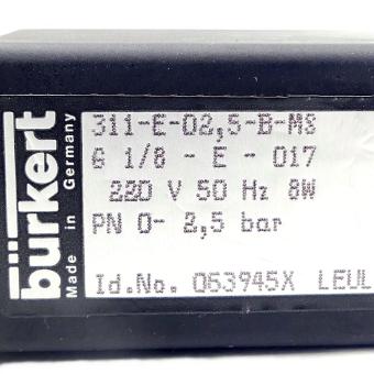 Magnetic valve 311-E-0,25-B-MS 