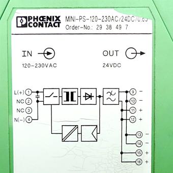 Power supply MINI-PS-230AC/24DC/0,65 