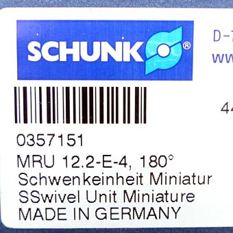 Schwenkeinheit Miniatur MRU 12.2-E-4 