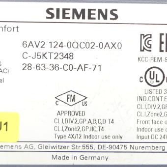 SIMATIC HMI TP1500 Comfort 