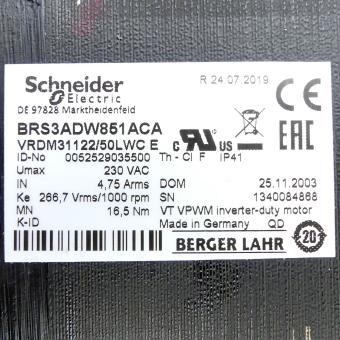 3-Phasen Schrittmotor mit Encoder BRS3ADW851ACA VRDM31122/50LWCEO 