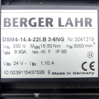 AC-Servomotor mit Haltebremse DSM4-14-4-22IB3-6NG-330V-NTC 