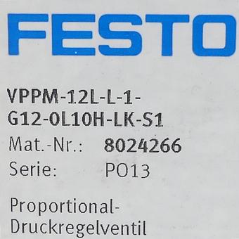 Proportional-Druckregelventil VPPM-12L-L-1-G12-0L10H-LK-S1 