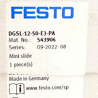 Minischlitten DGSL-12-50-E3-PA 