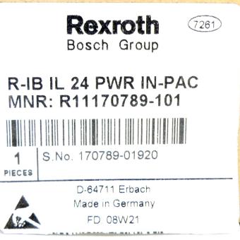 Inline feed terminal R-IB IL 24 PWR IN-PAC 