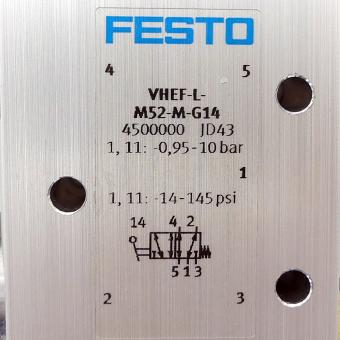 Push-button valve  VHEF-L-M52-M-G14 