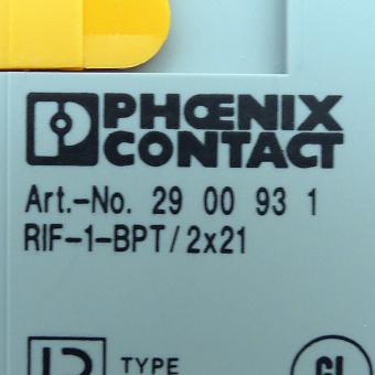 Relay module RIF-1-BPT/2x21 
