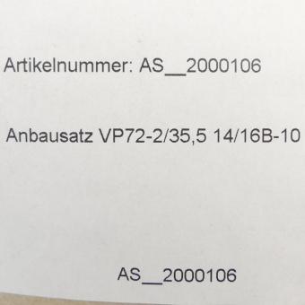 Anbausatz VP72-2/35.5 14/16B-10 