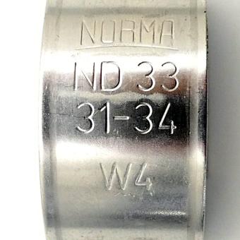 Hinged bolt clamp 31-34 mm 