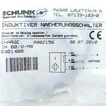 Induktiver Näherungssensor IN 80/Ö-M8 