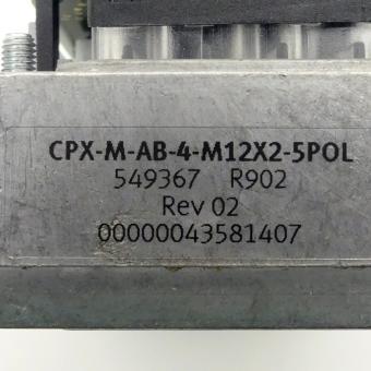 Anschlussblock CPX-M-AB-4-M12X2-5POL 