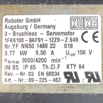 Servomotor 1FK6100-8AF91-1ZZ9-Z S49 