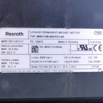 Drehstrom Servomotor MHD115B-058-PG1-AA 