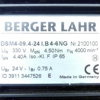 AC servo motor with brake DSM4-09-4-22IB4-6NG-330V-NTC 