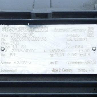 three-phase motor DT80N2BMG 