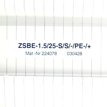 Basisklemmblock ZSBE-1.5/25-S/S/-PE-/+ 