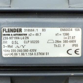 Gear motor Z38-M71M4-L4/2N 