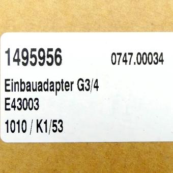Einbauadapter G3/4 