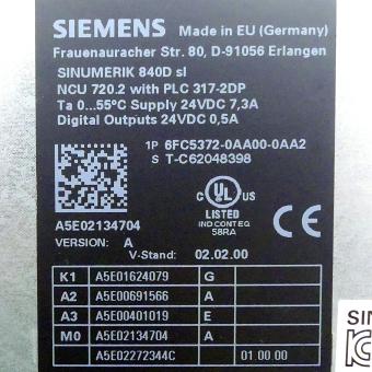 Sinumerik 840 D SL CNC-Hardware  mit PLC 317-2DP NCU 720.2 Neuwertig