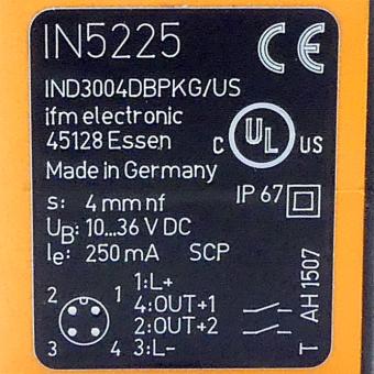 Induktiver Doppelsensor für Schwenkantriebe IND3004DBPKG/US-100-DPV 