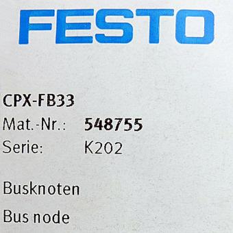 Bus node CPX-FB33 