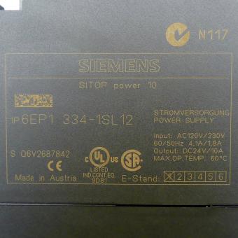 Power supply 6EP1 334-1SL12 