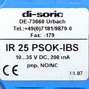 Inductive ring sensor IR 25 PSOK-IBS 