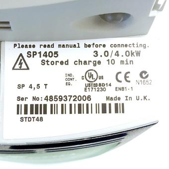 Unidrive frequency converter 3,0 / 4,0 kW  