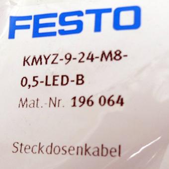 Steckdosenkabel KMYZ-9-24-M8-0,5-LED-B 
