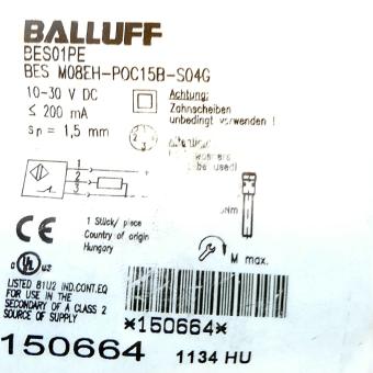 Inductive standard sensor BES01PE New FS