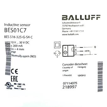 Induktiver Standardsensor BES 516-325-G-S4-C 