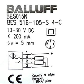 Induktiver Standardsensor BES 516-105-S4-C 