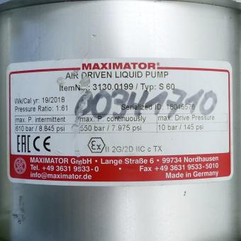 High pressure pump S 60 