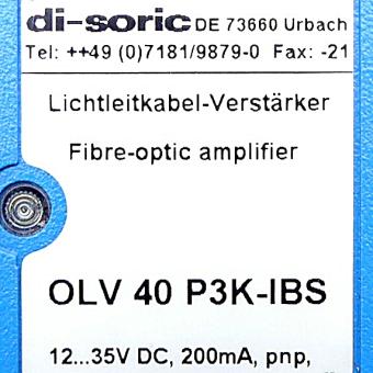 Glasfaser-Lichtleiter-Verstärker OLV 40 P3K-IBS 