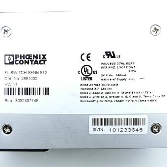 Industrial Ethernet Switch SFNB 8TX 
