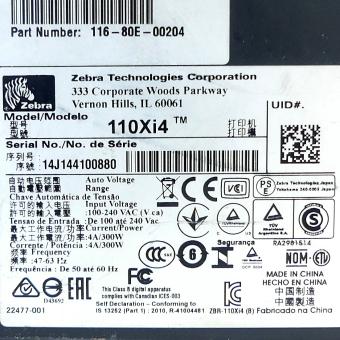 Maschinenteil24 | Zebra Label printer 110Xi4 | buy online