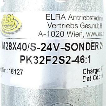 Planetengetriebemotor M28X40/S-24V-SONDER 2+ PK32F2S2-46:1 