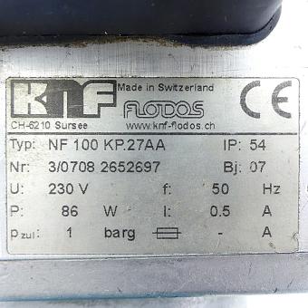 Membran Flüssigkeitspumpe NF 100 KP.27AA 