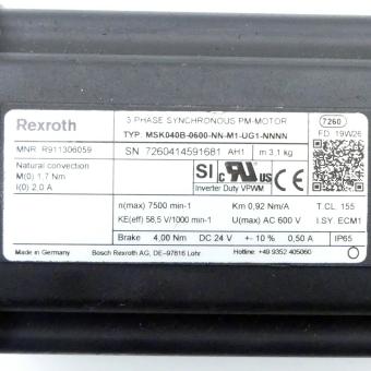 Servomotor MSK040B-0600-NN-M1-UG1-NNNN 