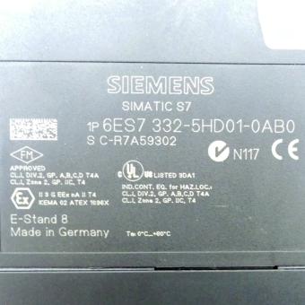 Analog output Simatic S7 SM 332 