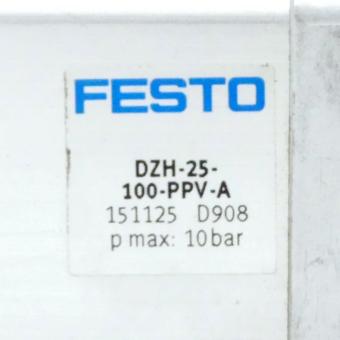 Flat cylinder DZH-25-100-PPV-A 